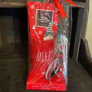 Rae Dunn MERRY Travel Mug Set